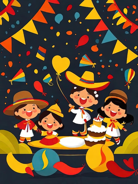 Celebración de las festividades colombianas