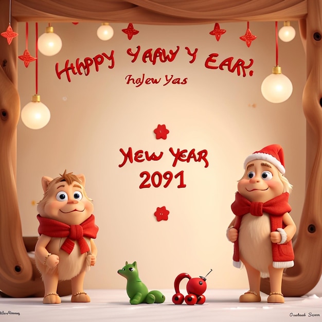 una celebración global feliz año nuevo feliz año nuevo 2024