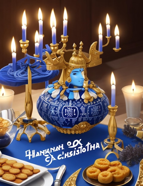 Foto celebración de hanukkah evento