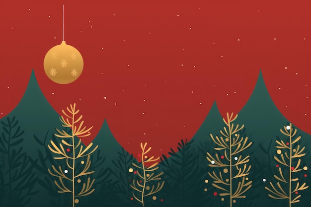 Celebración navideña fondo plantilla ilustración copia espacio decoración banner AI generativo