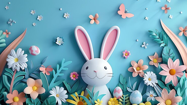 Celebración de Pascua Vector Conejo de huevo festivo y diseño de primavera