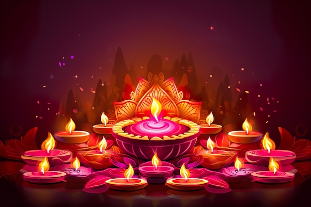 Celebración radiante de Diwali