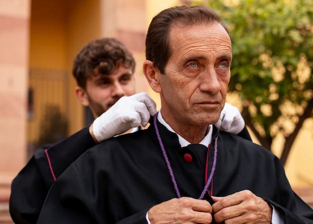 Foto celebración de la semana santa en américa del sur