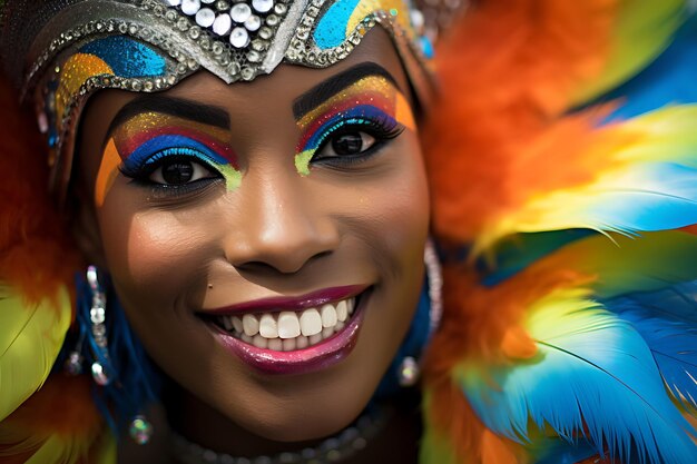 Celebración vibrante del carnaval colombiano