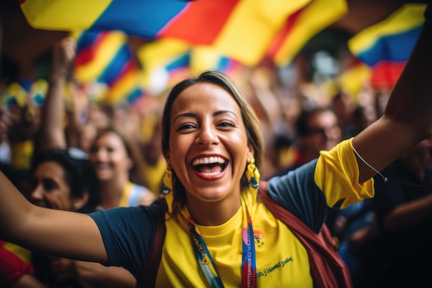 Celebración vibrante de Colombia festividades alegres y colorida tradición cultural de la cultura colombiana espíritu vivo y rico patrimonio de América del Sur nación vibrante