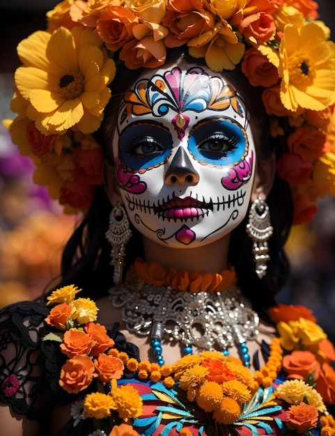 Una celebración vibrante en fotos en el Día de los Muertos