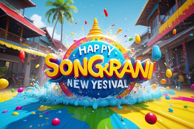 Celebración vibrante de Songkran