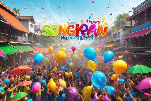 Celebración vibrante de Songkran
