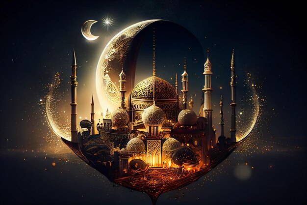 Foto celebraciones festivas de ramadán ramadán oraciones santas ia generativa