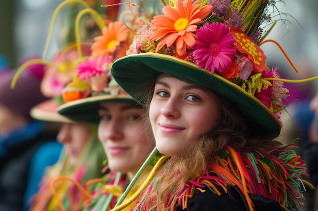 Celebrações coloridas do carnaval de rosenmontag com desfiles de rua de trajes festivos