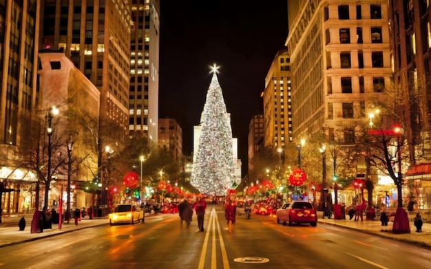 Foto celebrações de natal em nova iorque festa de natal