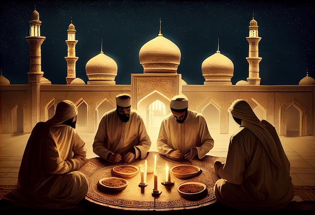 Celebrações Festivas do Ramadã Orações Sagradas do Ramadã Gerar Ai