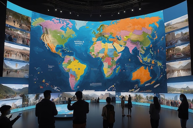 Foto celebrações globais virtuais de ano novo