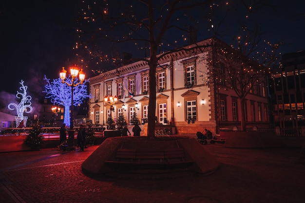 Celebrando la Navidad en la ciudad.