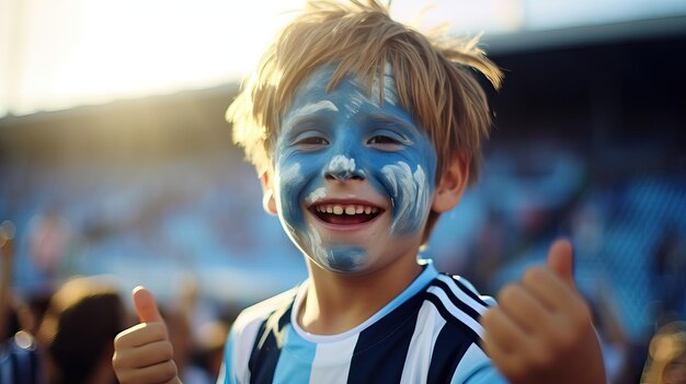 Celebrando la victoria del fútbol argentino