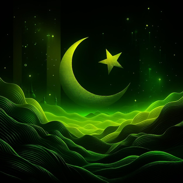 Foto celebrar el día de la independencia de pakistán generado por ai