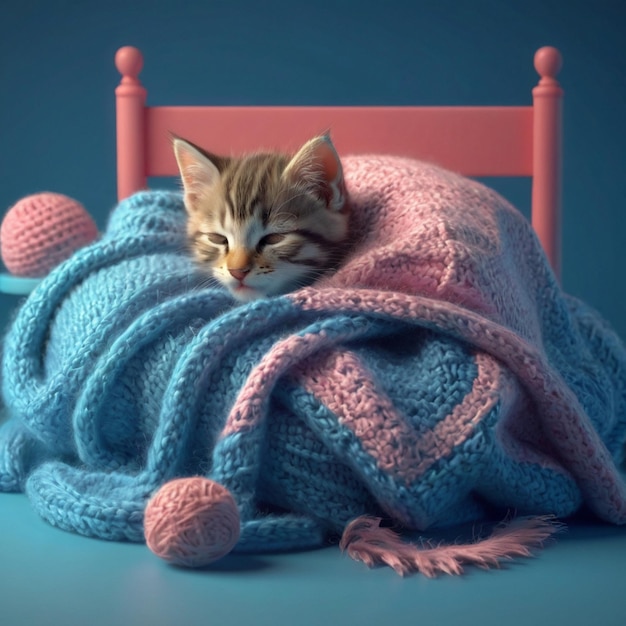 Celebrar el Día Mundial del Sueño con una siesta pacífica de gatito