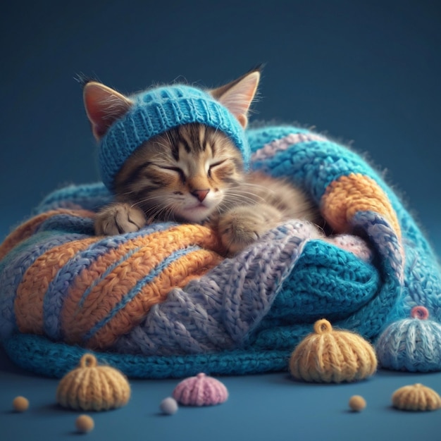 Celebrar el Día Mundial del Sueño con una siesta pacífica de gatito