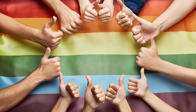 Foto celebrar el día del orgullo