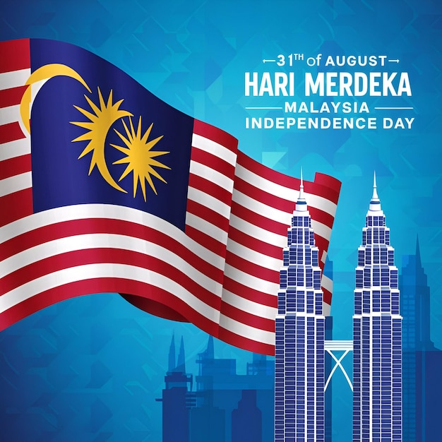 Celebrar o Dia da Independência da Malásia Selamat Hari Merdeka