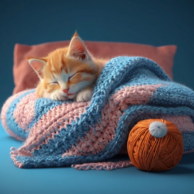 Celebrar o Dia Mundial do Sono com uma soneca pacífica de gatinho