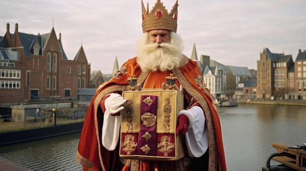 Foto celebrar sinterklaas