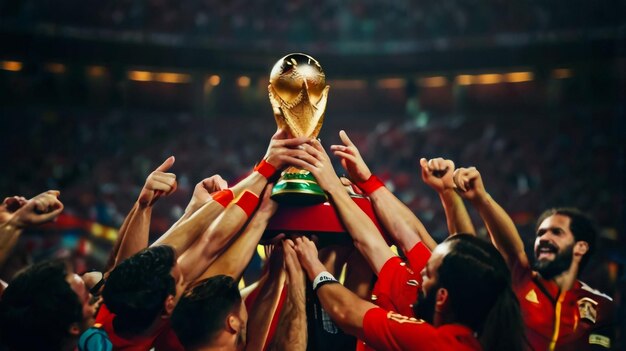 Foto celebrar la victoria con el equipo de liverpool y mantener el trofeo de la supercopa de la uefa en vodafone arena turquía