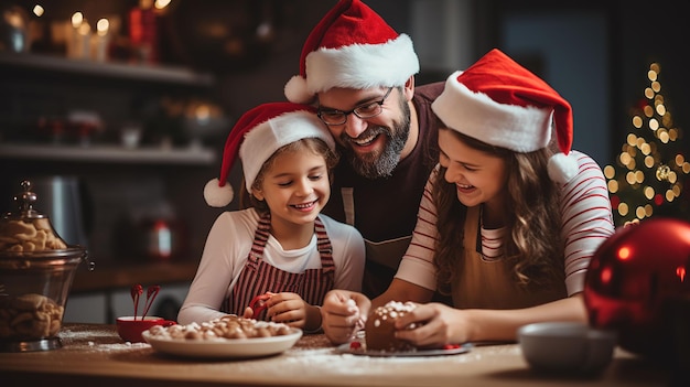 Celebre la alegría de la repostería familiar navideña y las delicias festivas con sus seres queridos