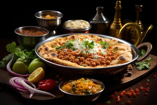 Celebre as delícias culinárias indianas com o curry indiano Tandoori Delights Biryani Street Food