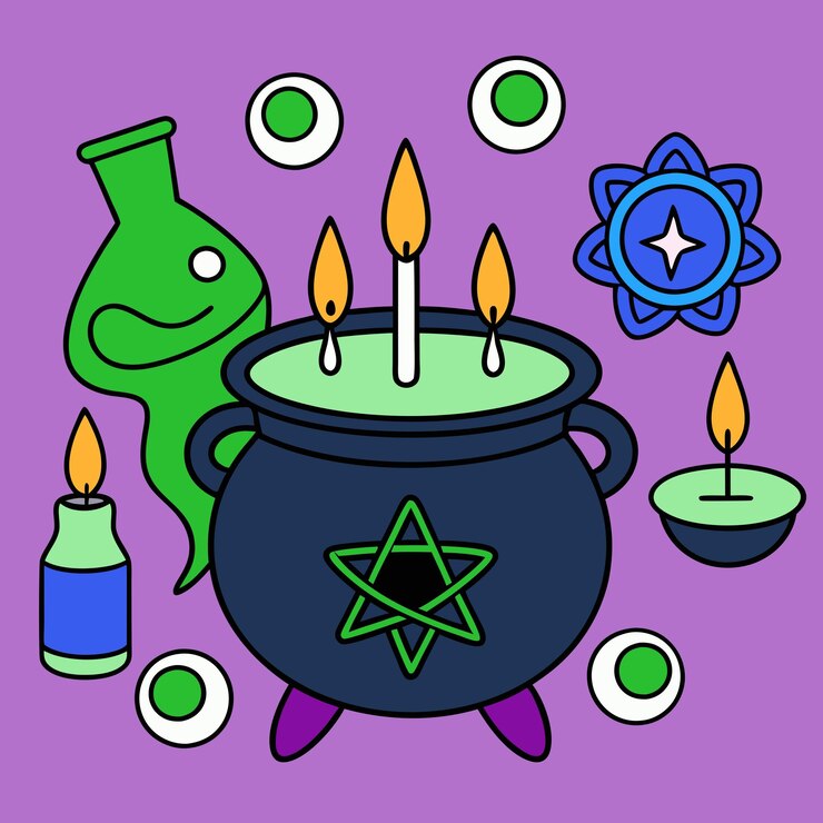 Foto celebre o halloween com este desenho de ilustração de arte assustador e festivo perfeito para decorações