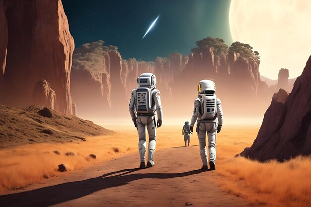Celestial Odyssey: primera llegada de la humanidad a la Tierra en naves espaciales