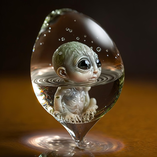 Celestial Wonders Bebé extraterrestre capturado en una gota de agua