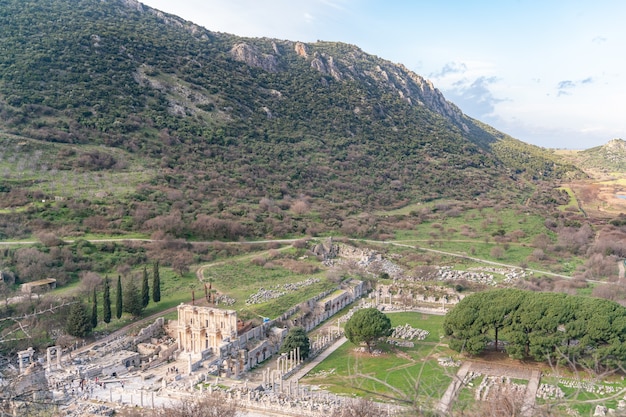 Celsus-Bibliothek in der antiken Stadt Ephesus Türkei Ephesus ist ein UNESCO-Weltkulturerbe