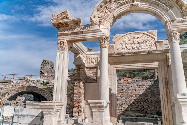 Celsus-Bibliothek in der antiken Stadt Ephesus Türkei Ephesus ist ein UNESCO-Weltkulturerbe