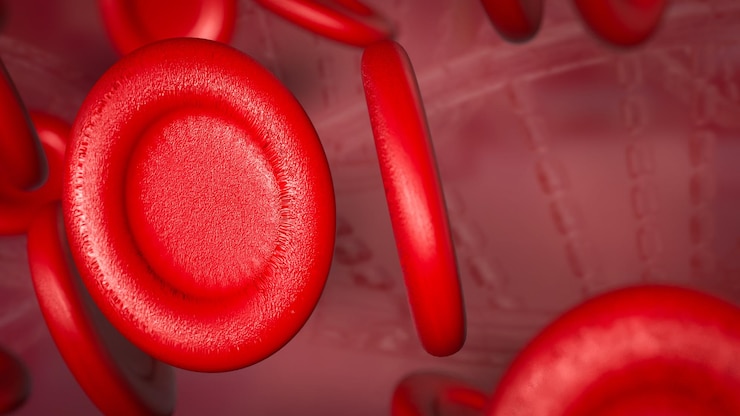 Foto la célula sanguínea para el concepto médico y científico de renderización 3d