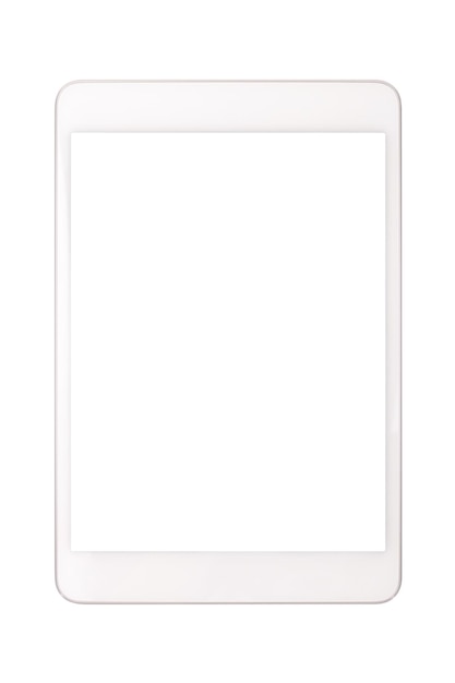 Celular ou tablet com maquete de tela em branco