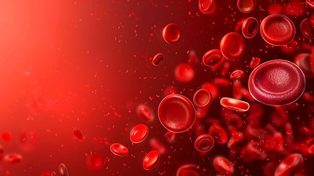 células sanguíneas vermelhas e marcadas com sangue