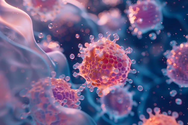 Células de virus o bacterias