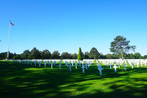 Cementerio Americano de Normandía en Normandía Francia para los soldados estadounidenses que murieron en Francia en la Segunda Guerra Mundial