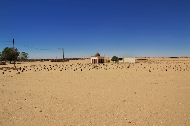 Cementerio árabe en Sudán, África