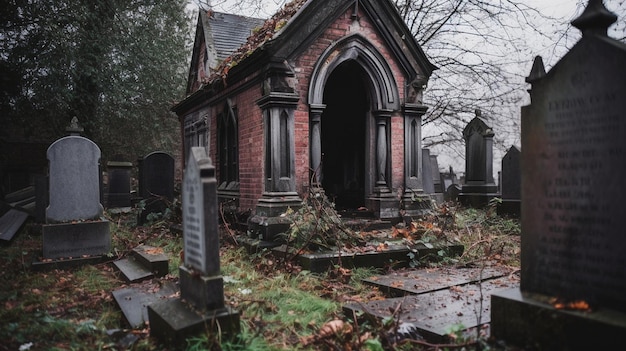 Un cementerio en la ciudad de portland, o