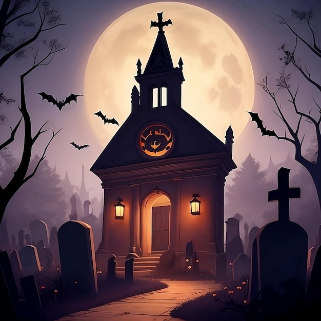 Cementerio de Halloween Póster