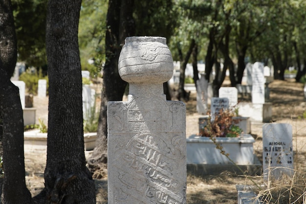 Cementerio viejo en Denizli Turkiye