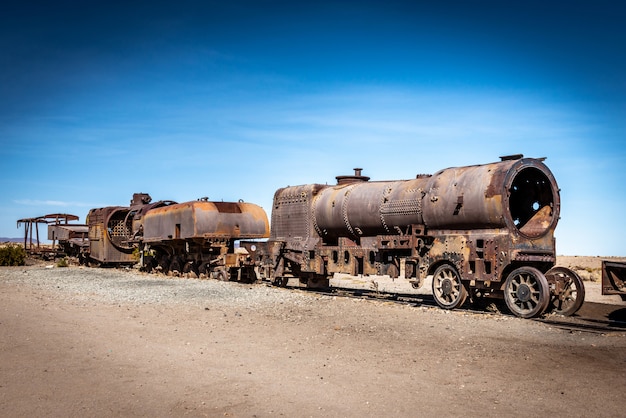 Cemitério de trem grande, uyuni, bolívia