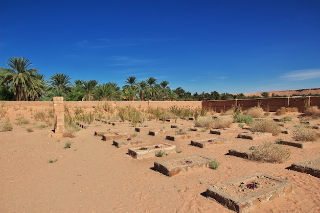 cemitério no deserto do Saara, no coração da África