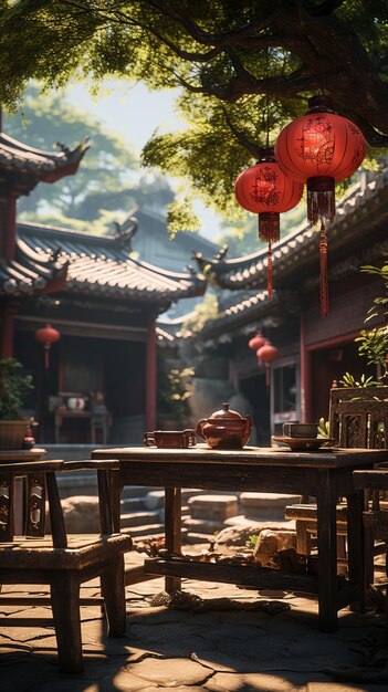 Foto cena chinesa