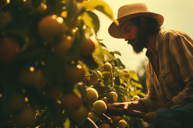 Cena cinematográfica de Farmer Orchard