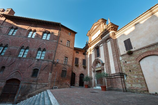 Cena de rua de Siena Toscana Itália