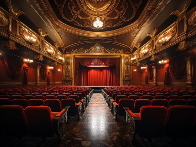 cena de teatro e cortina photo