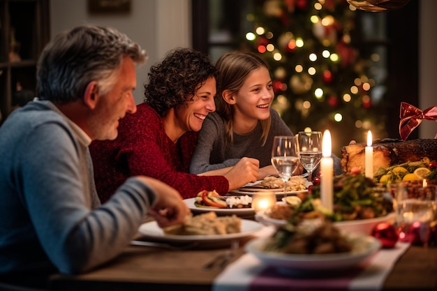 La cena de Navidad conmovedora